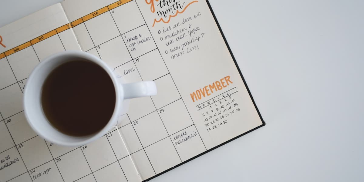 Calendrier et agenda d'obligations fiscales